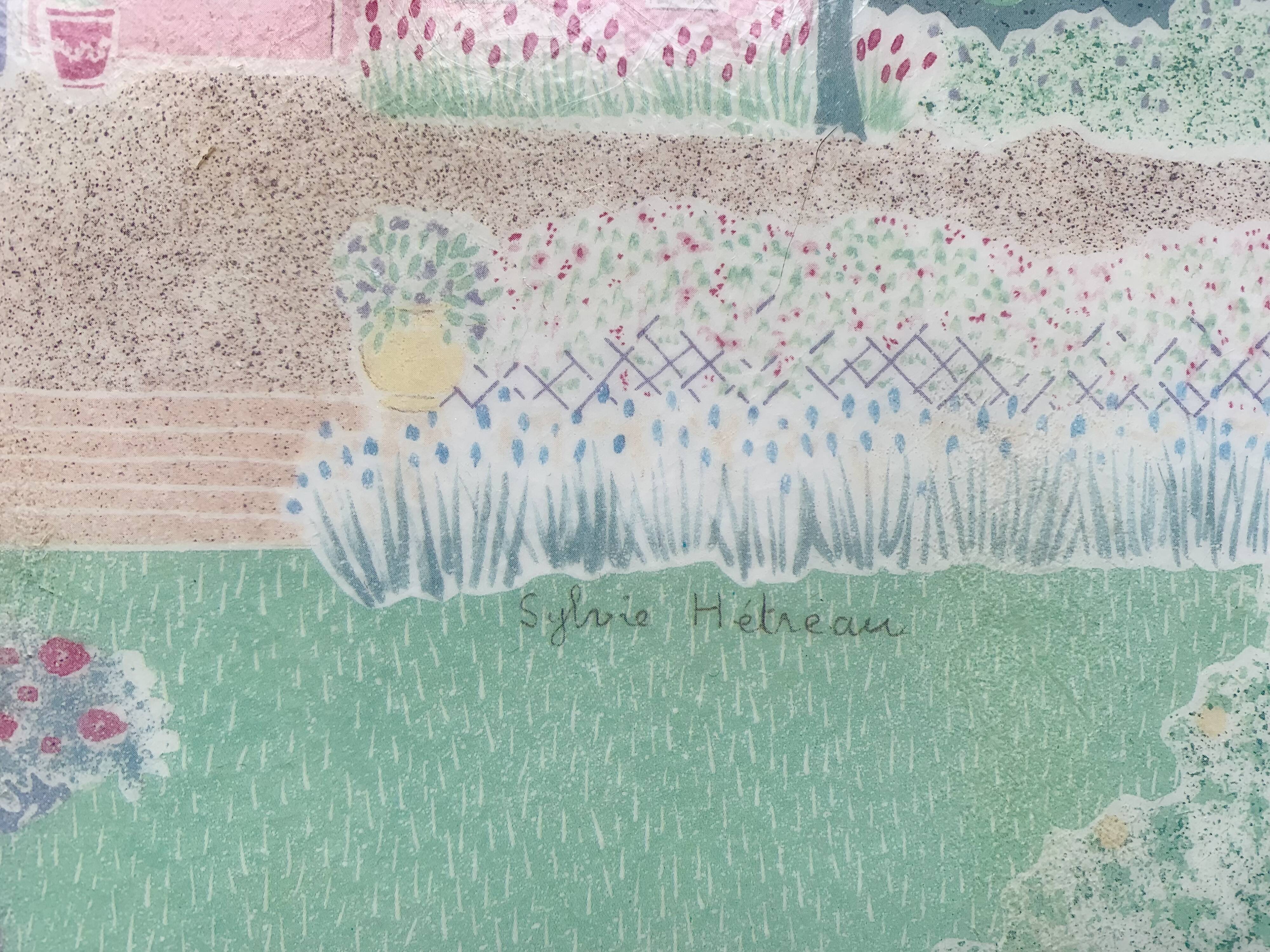 Vintage fiberglass and rattan tray - Sylvie Hétreau - Camaïeu - Alpac