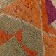 Soft Orange Vintage Wool Runner Rug For Kitchen, 74x307 Cm