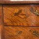 Louis XV style marquetry bedside table with floral flower