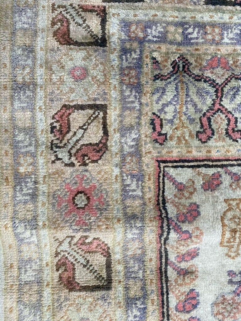 Vintage Turkish Kayseri carpet in silk and cotton 106x61 cm