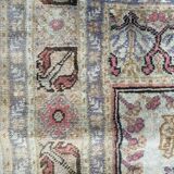 Vintage Turkish Kayseri carpet in silk and cotton 106x61 cm