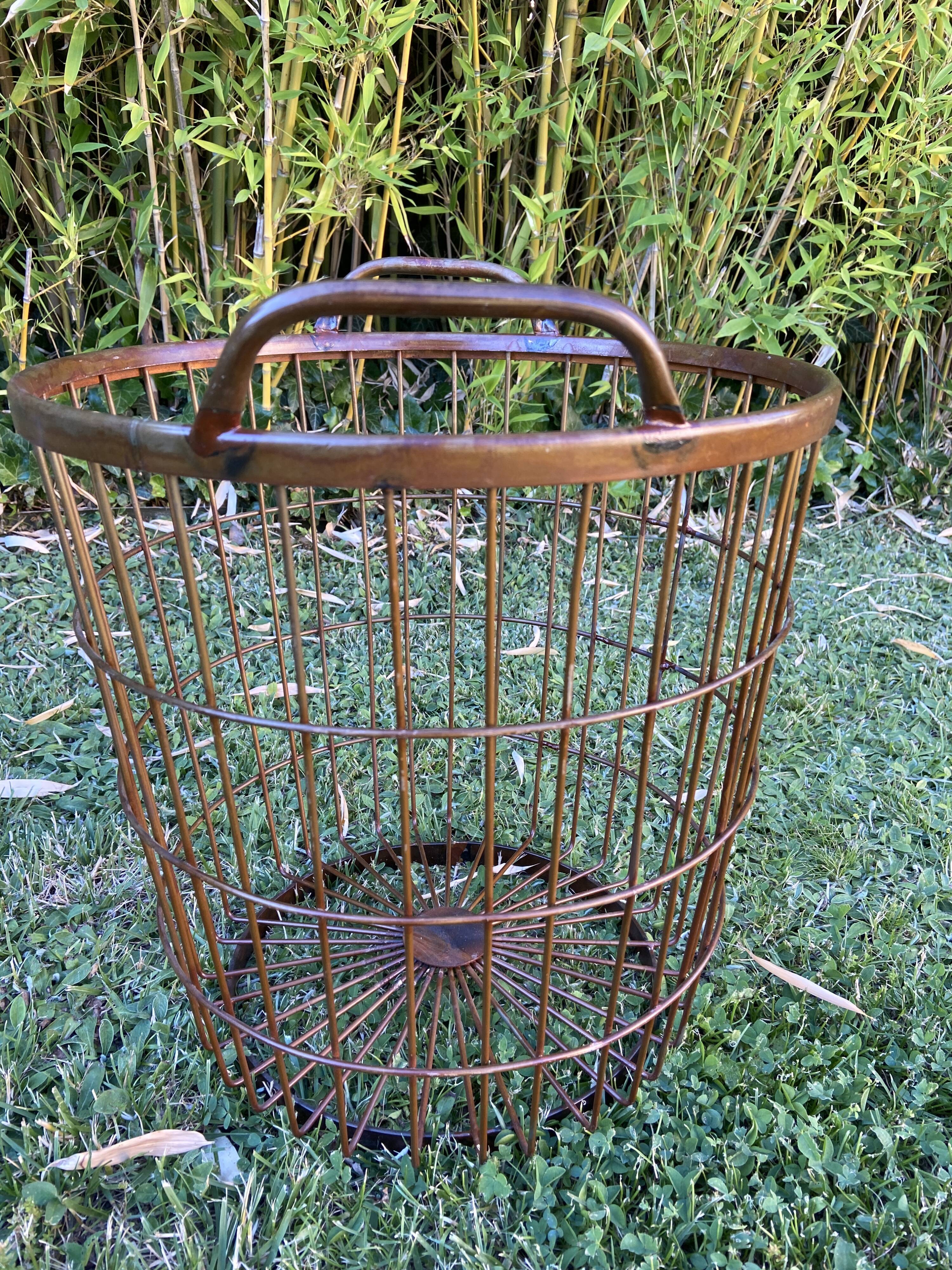 Panier pomme terre métallique