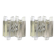 Pair of large Murano glass wall lights by Kalmar 'Fuente', Austria, 1960s.