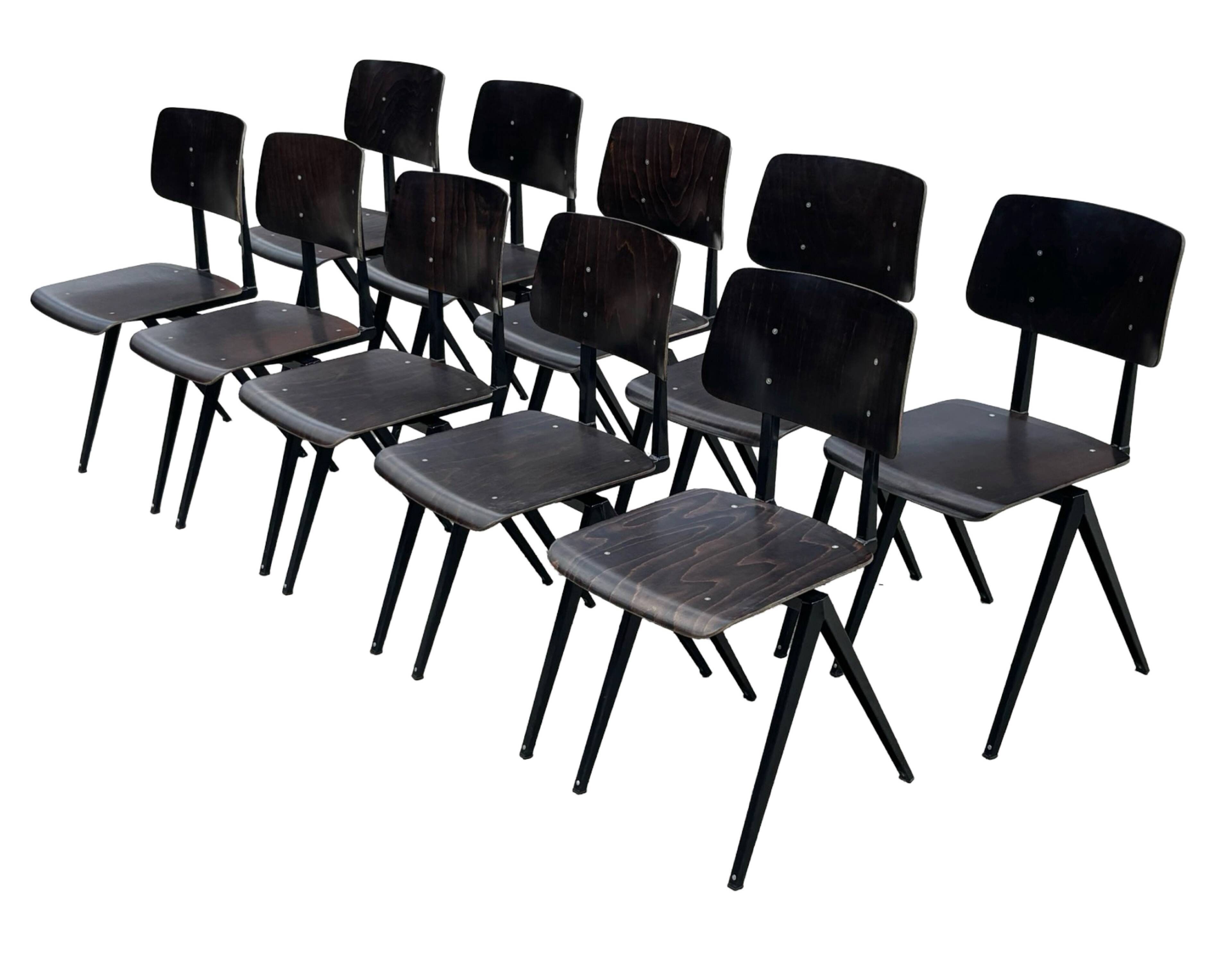Galvanitas S16 School Chair Dining Chair Design Black Frame