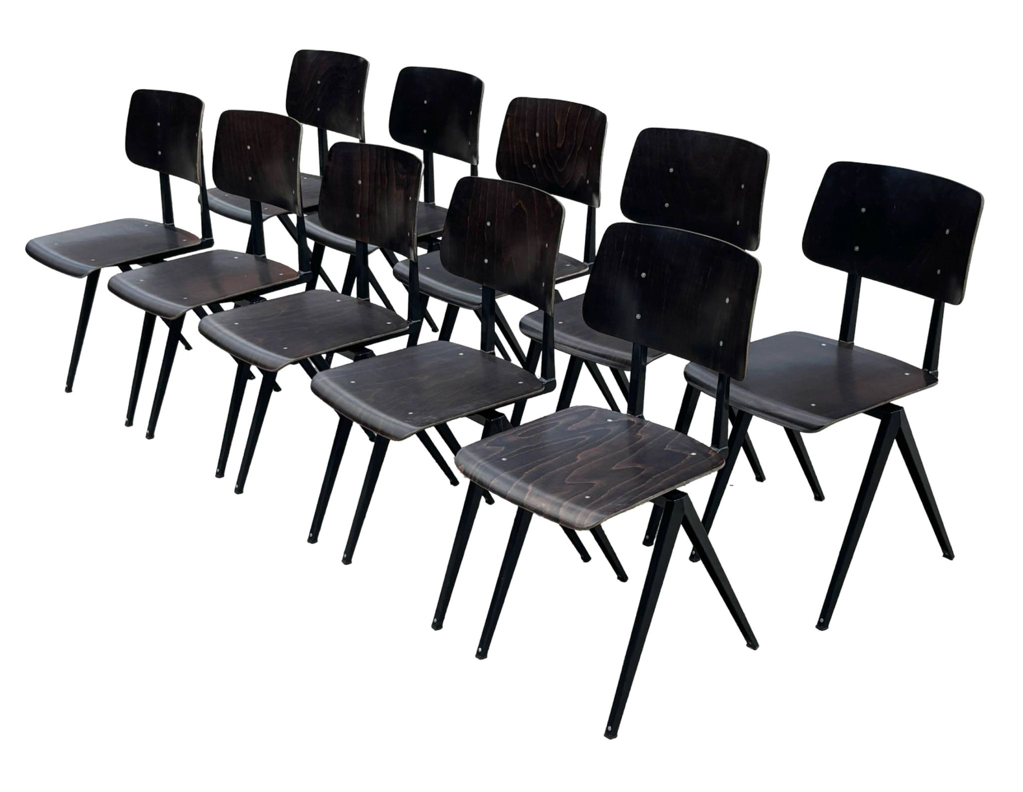 Galvanitas S16 School Chair Dining Chair Design Black Frame