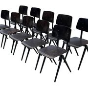 Galvanitas S16 School Chair Dining Chair Design Black Frame