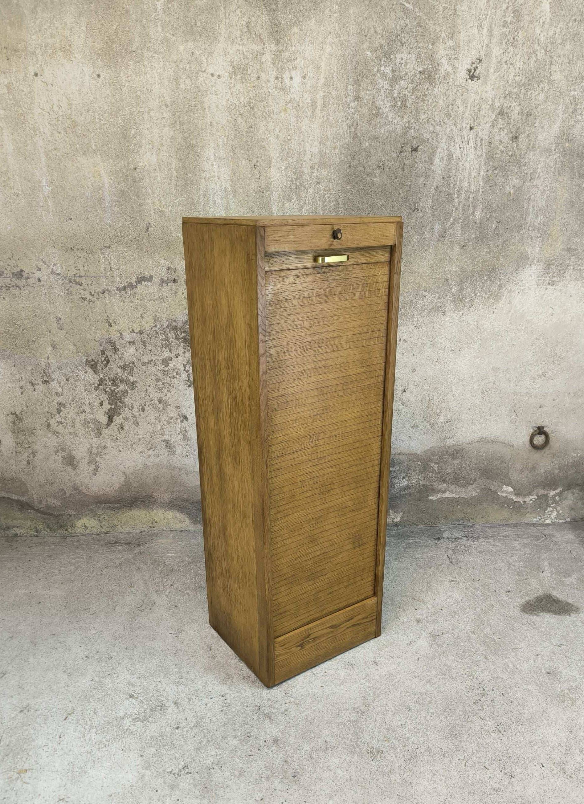 Vintage wooden curtain cabinet