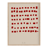 Abstract red art print 50x70cm