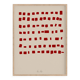 Abstract red art print 50x70cm