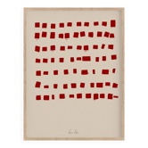 Abstract red art print 50x70cm