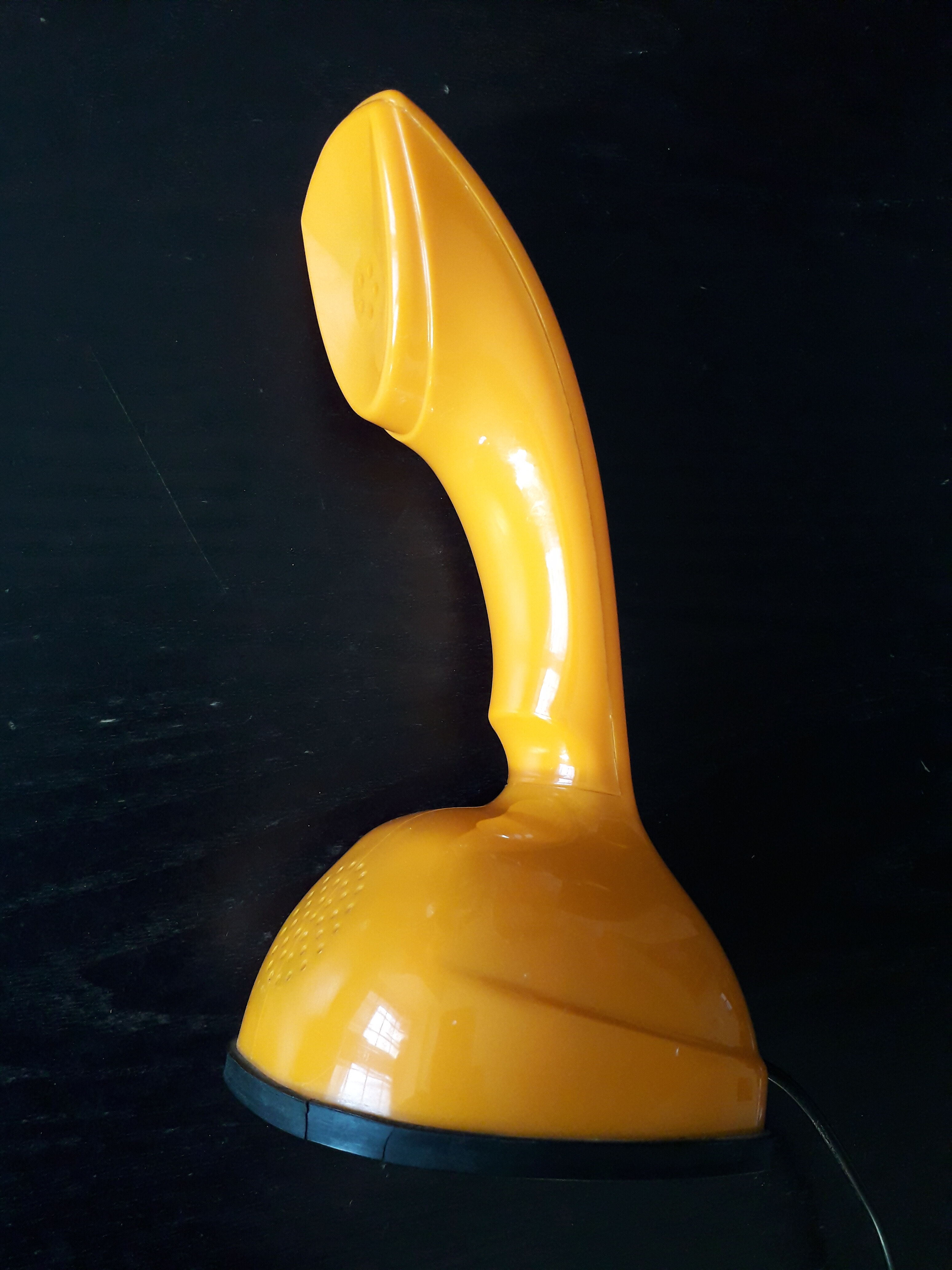 Old cobra orange vintage phone