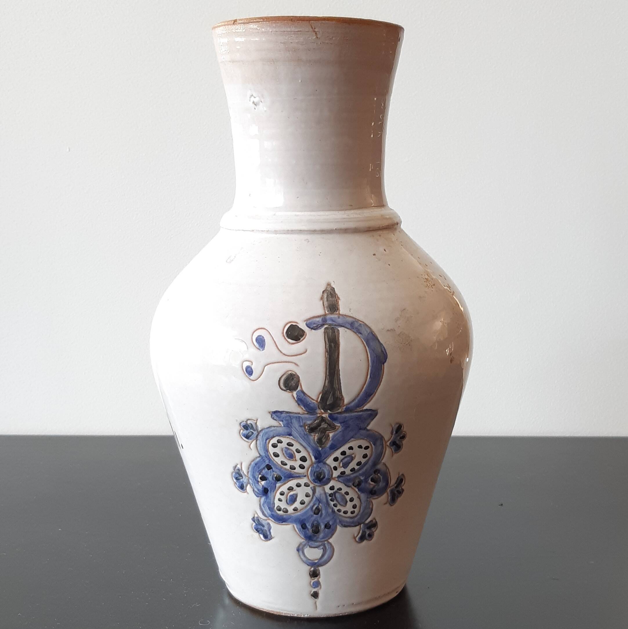 Glazed ceramic vase