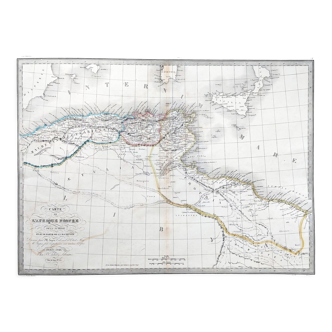 Carte ancienne de "l'Afrique Propre" - 1842