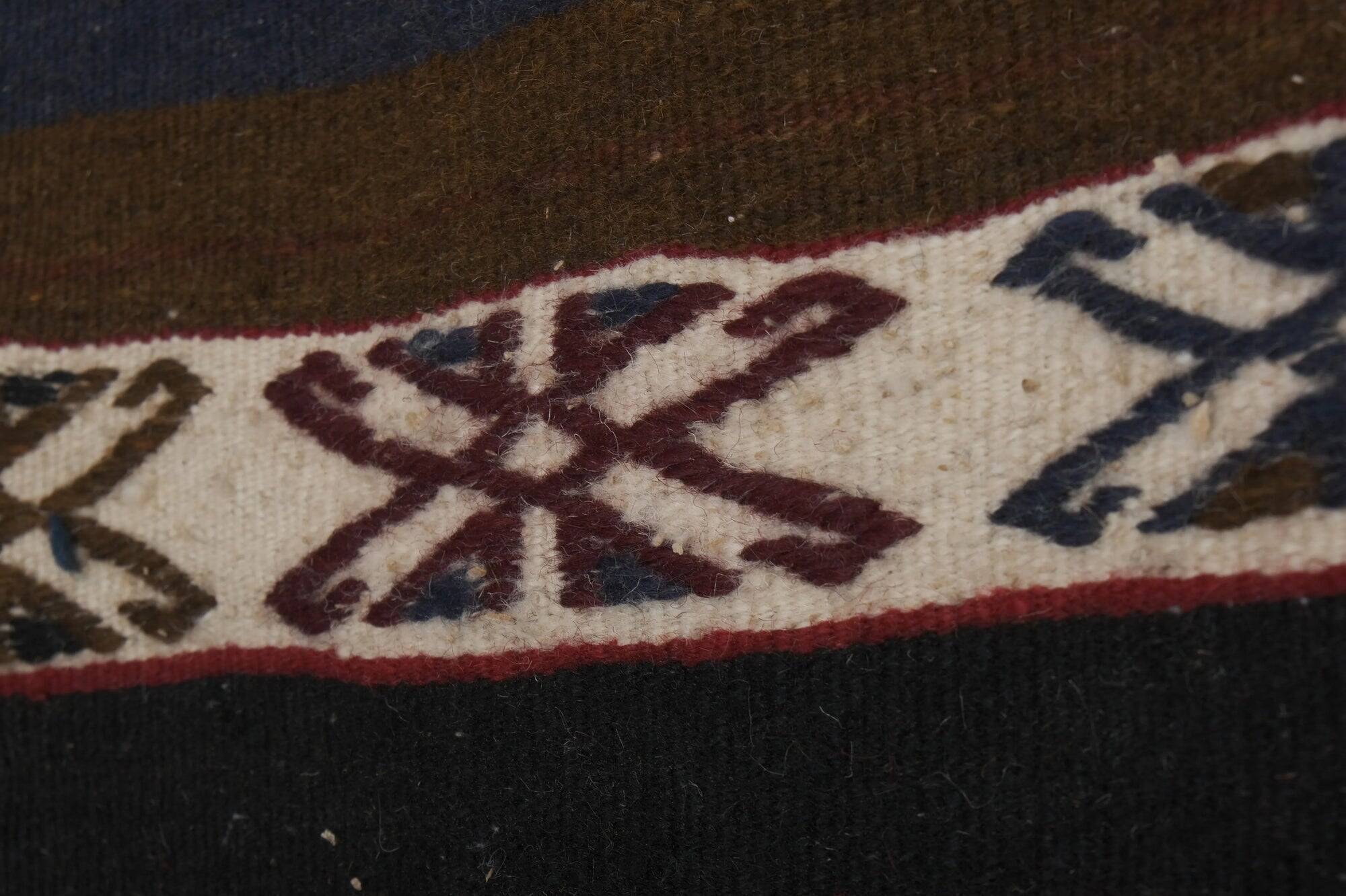 Vintage Turkish hallway rug 63x543 cm
