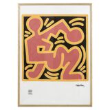 Keith Haring. Numbered colour silkscreen. 1990s.