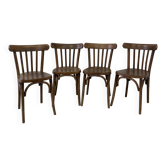 Série de 4 chaises bistrot