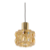 Large amber glass pendant by Limburg, Germany, 1970s.