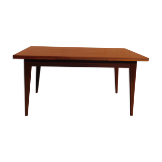 Table teck 2 rallonges vintage