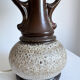 Vintage Mid Century Modern German Handmade Fat Lava Ceramic Table Lamp