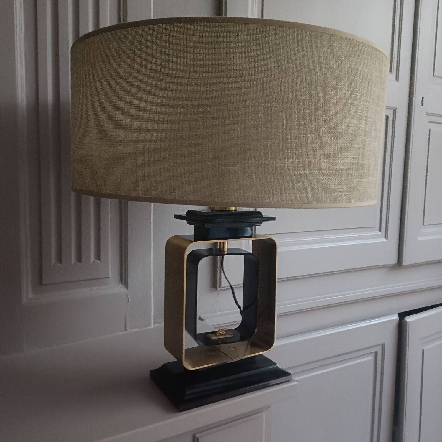 Vintage 70s graphic design lamp