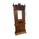 Oak wall coat rack
