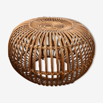 Pouf en rotin Franco Albini