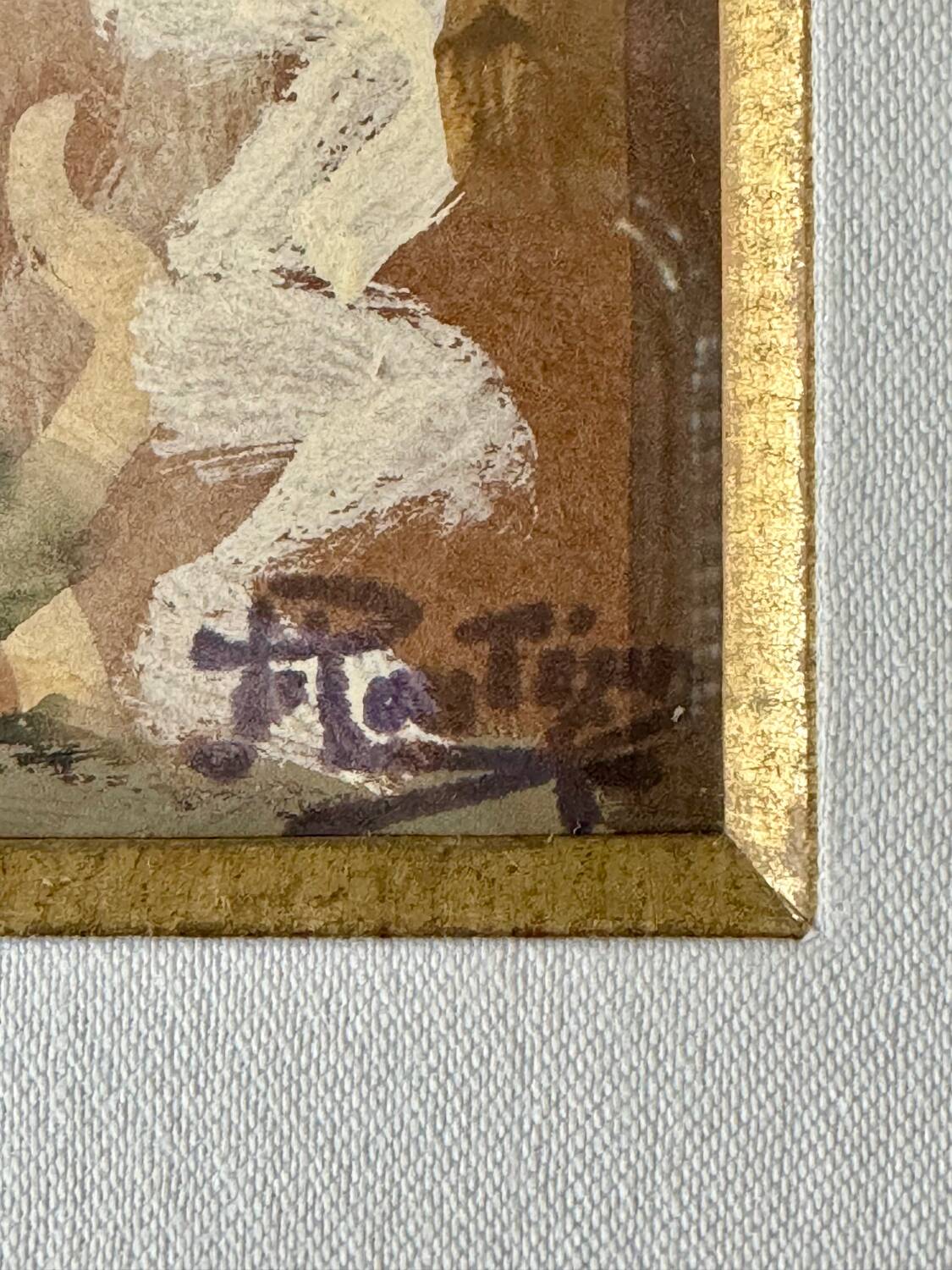 Gouache signed Pierre Eugène Montézin (20th century)