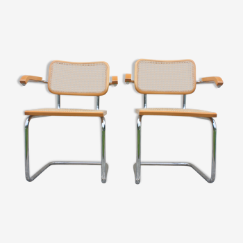 2 fauteuils B 64 Marcel Breuer made in Italy