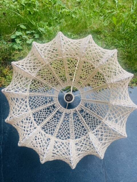 Suspension bohème vintage en crochet