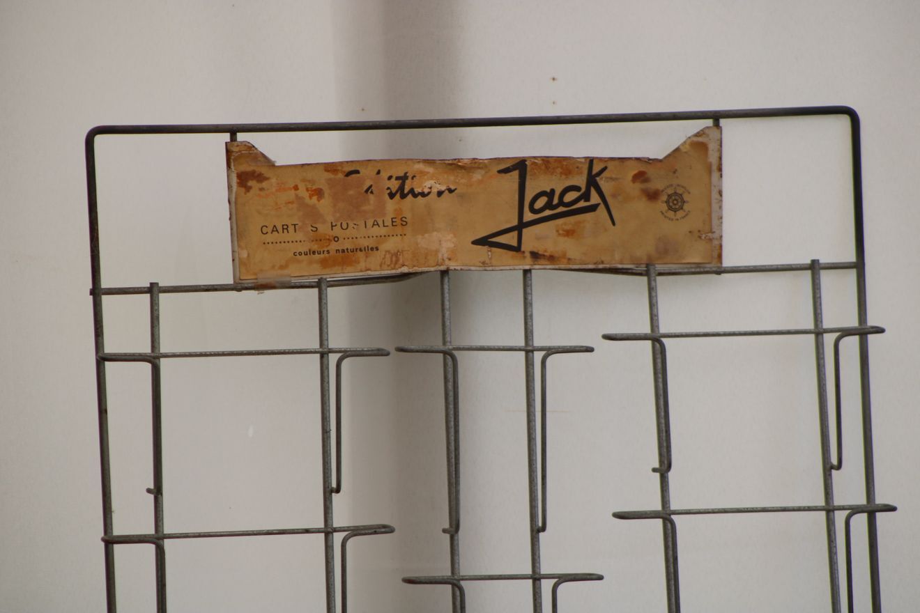 Old postcard wall display