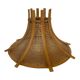 Vintage lampshade hanging lamp rattan and webbing 70s boho design minimalist