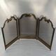 Vintage brass fireplace screen dimension: height -54cm- width -94cm-