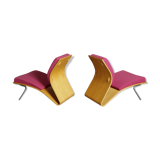 Paire de fauteuils scandinave 70's