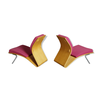 Paire de fauteuils scandinave 70's