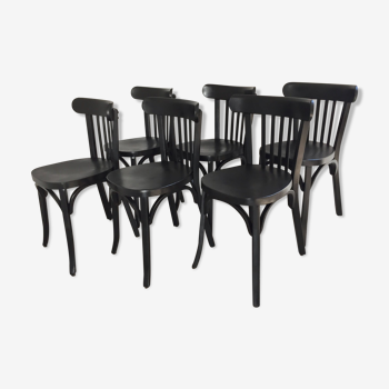 Série de 6 chaises bistrot Baumann