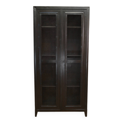 Armoire grillagée Tolix 2 portes en métal