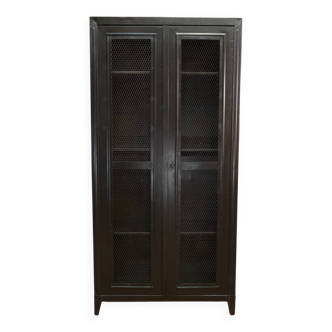 Armoire grillagée Tolix 2 portes en métal