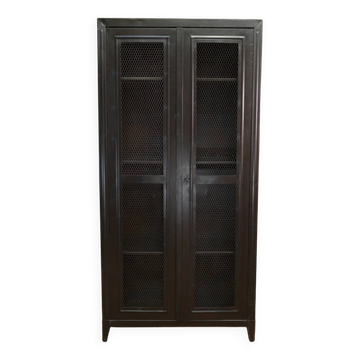 Armoire grillagée Tolix 2 portes en métal