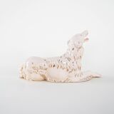 Porcelain figurine of a Borzoi dog, 1960s, made in Europe