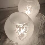 Par des lampes en cristal. Espagne, années 1990.