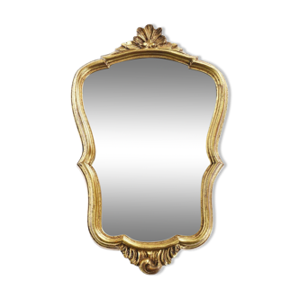 Miroir en bois doré, style baroque