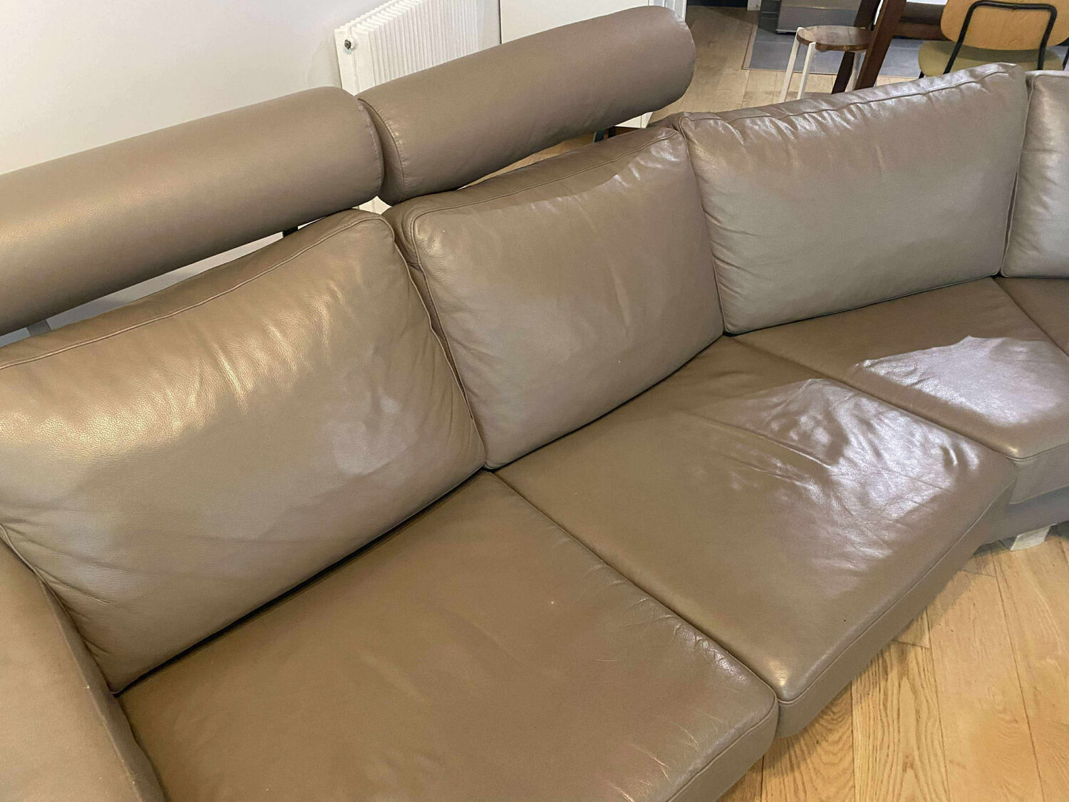 Canapé d'angle en cuir Bo concept