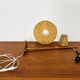 Lampe murale en teck et raffia ajustable
