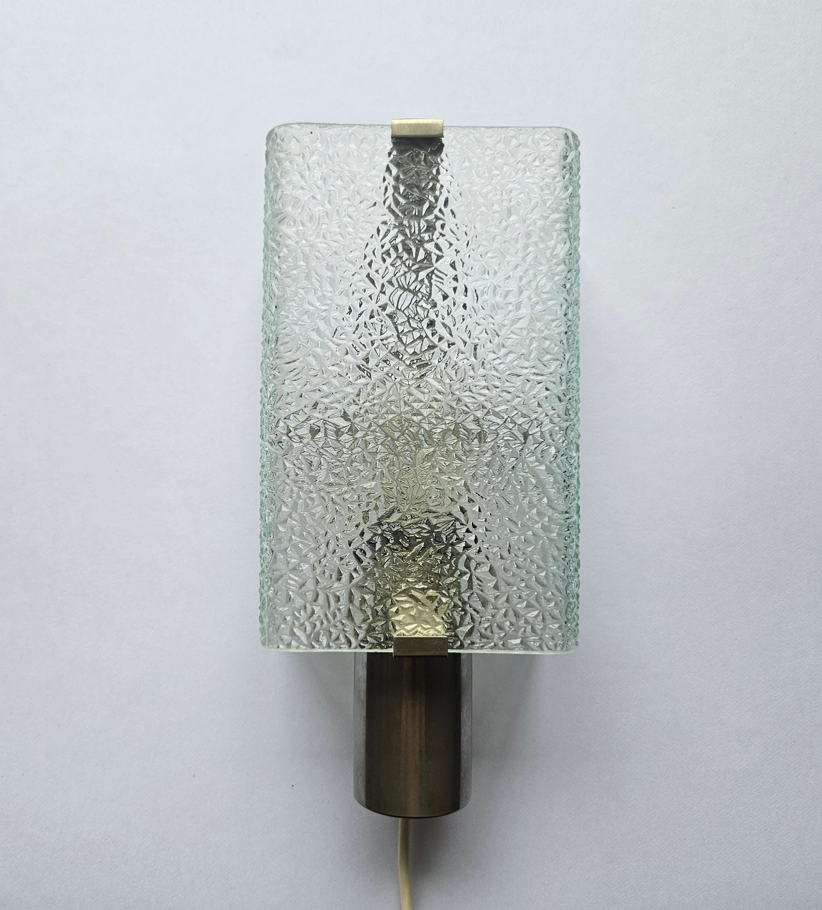 Rare Mid-Century Wall Lamp in the Style of Kalmar, Germany, 1970s