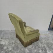 Fauteuil crapaud en velours d'époque napoléon III 19éme