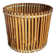 Pot cover basket Art-popular bamboo and scoubidou 50s