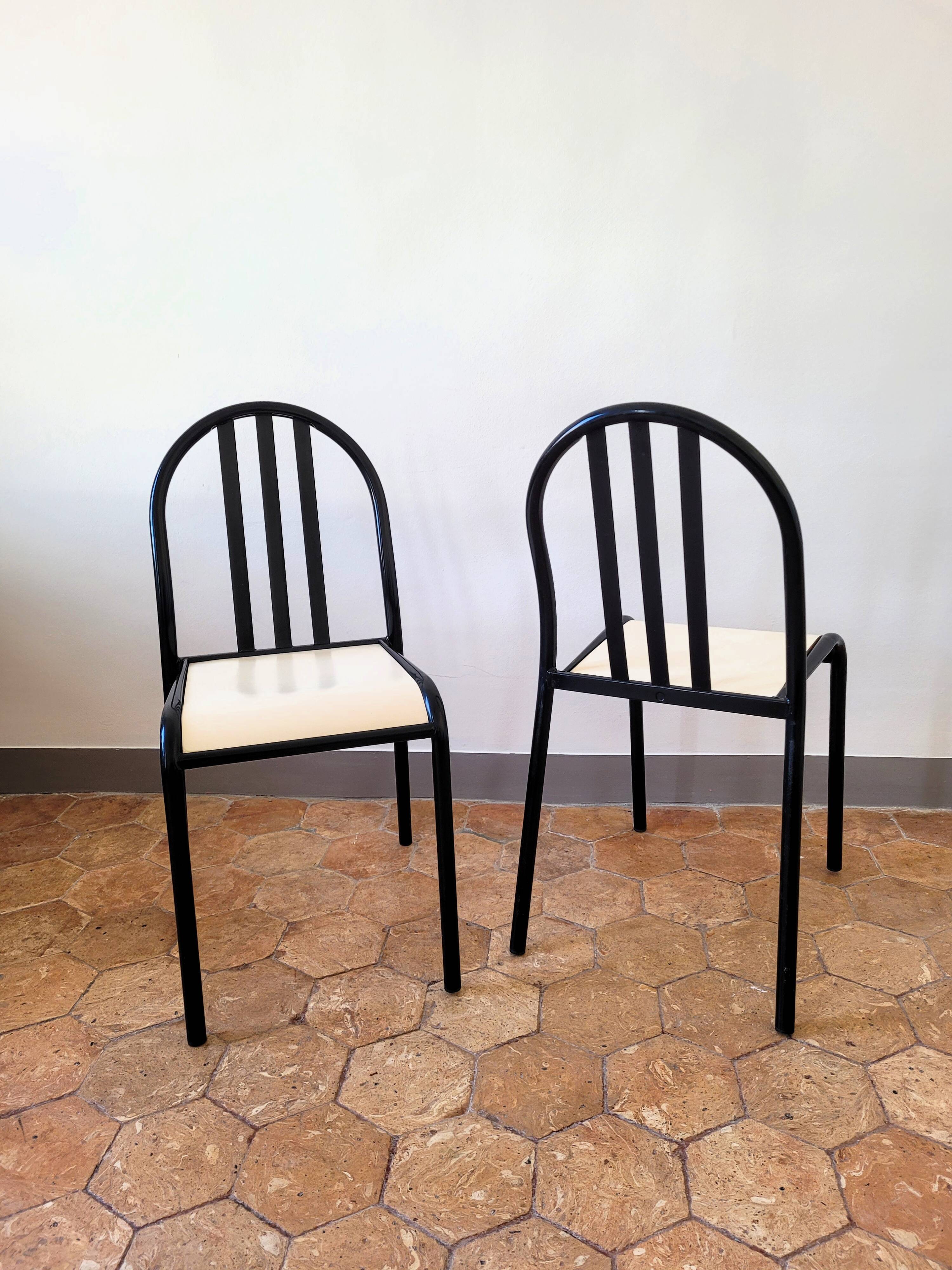 Lot de 8 Chaises dlg Robert Mallet Stevens Tubor moderniste