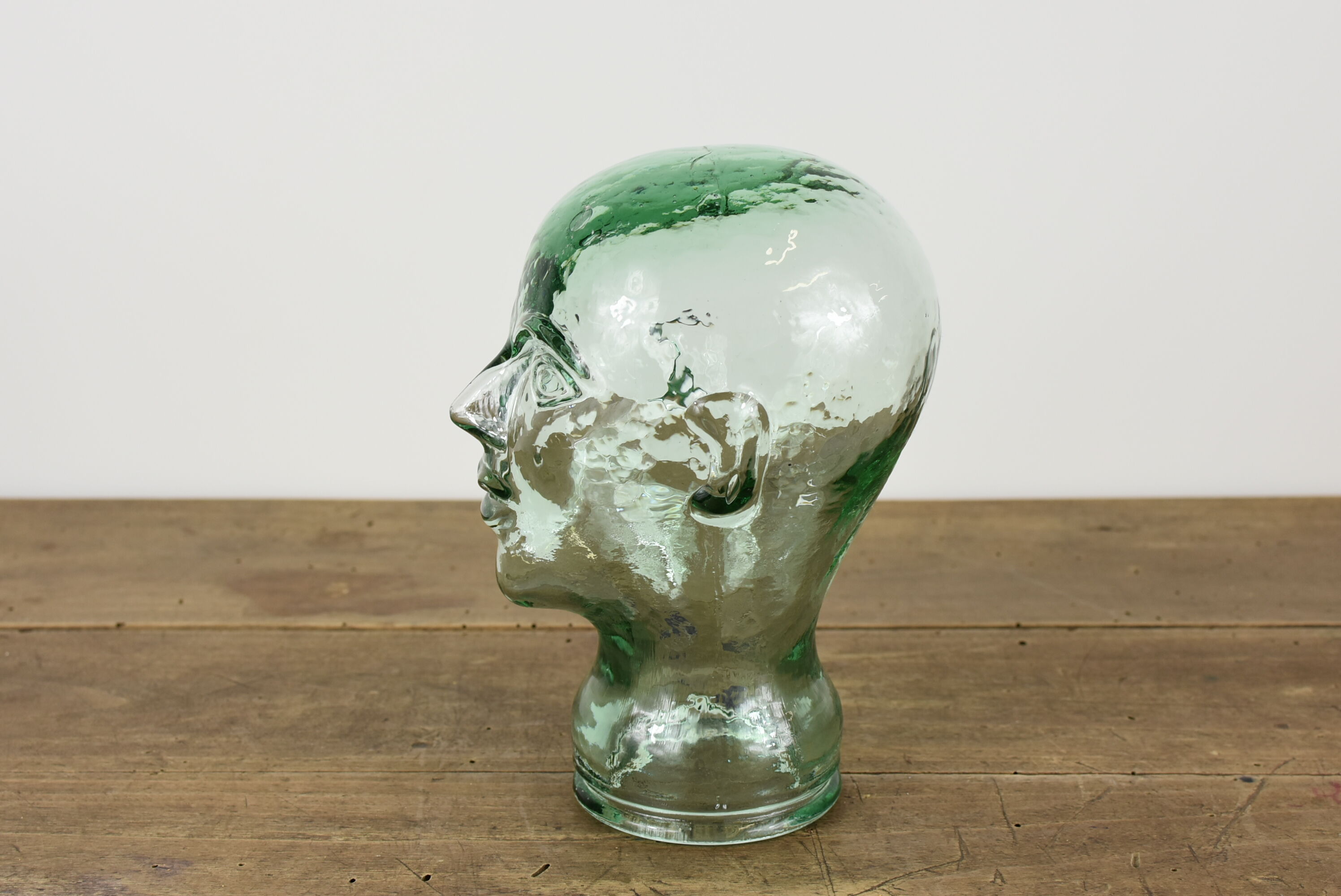 Decorative glass head