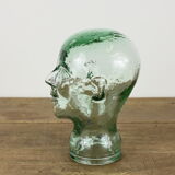 Decorative glass head