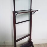 Fireplace or heat screen with leather footrest 13th-14th century